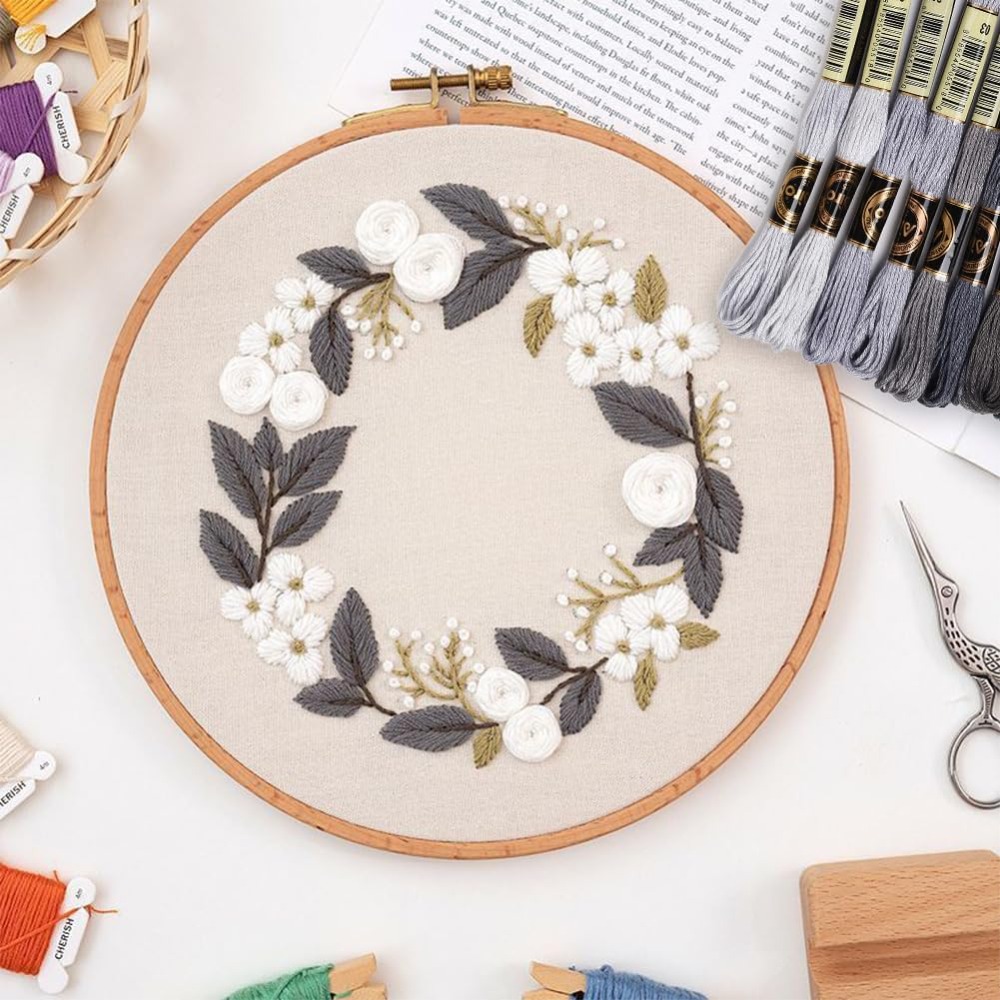 8 Gulungan 70 Yard Gelang Pers - Embroidery Stitches ulasan dan harga