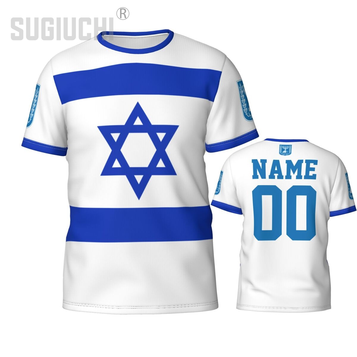 Kaos 3D Lambang Bendera Israel - Embroidery World ulasan dan harga