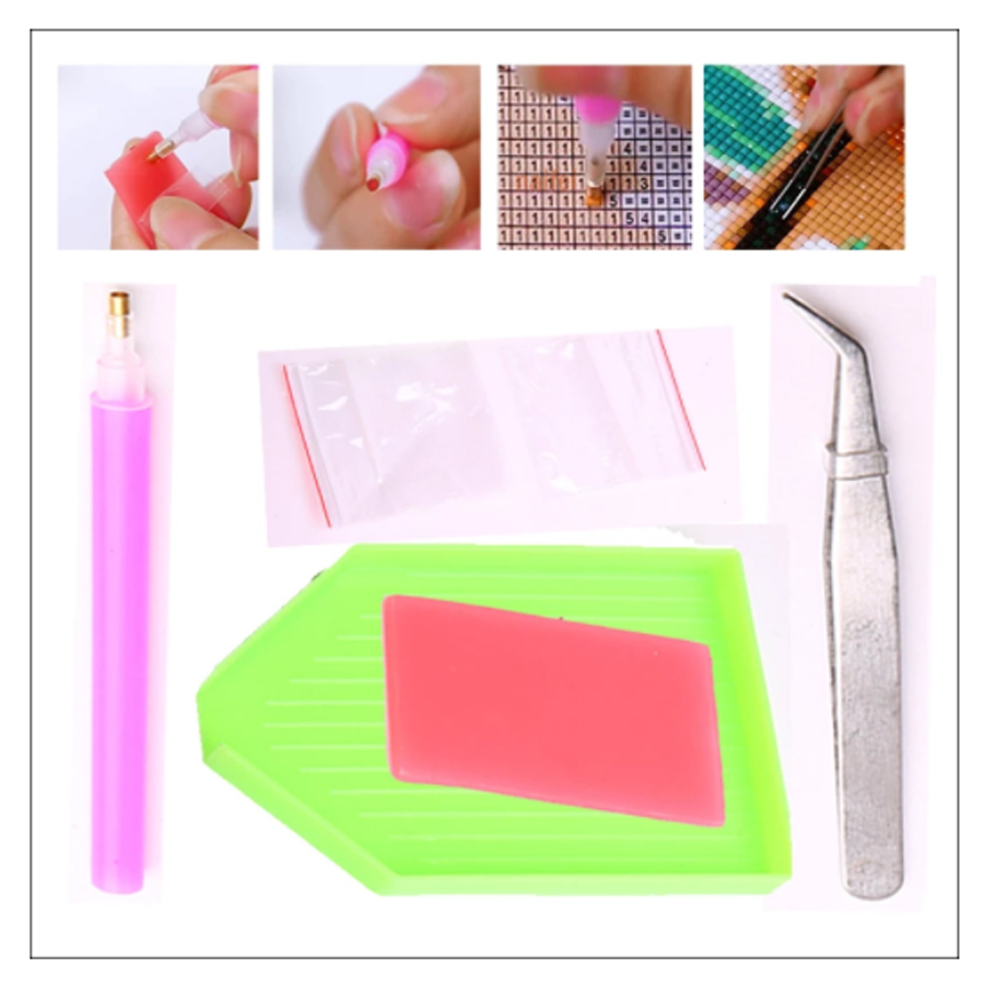 5D Diy lukisan berlian meja da - Embroidery Kitchen ulasan dan harga