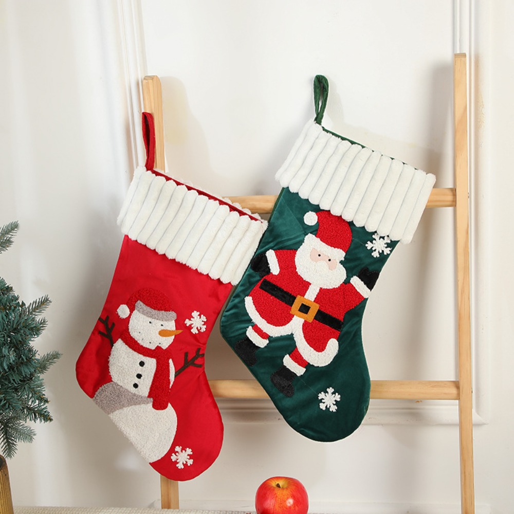 Kaus Kaki Natal Bordir Gantung - Embroidery Xmas Stocking ulasan dan harga
