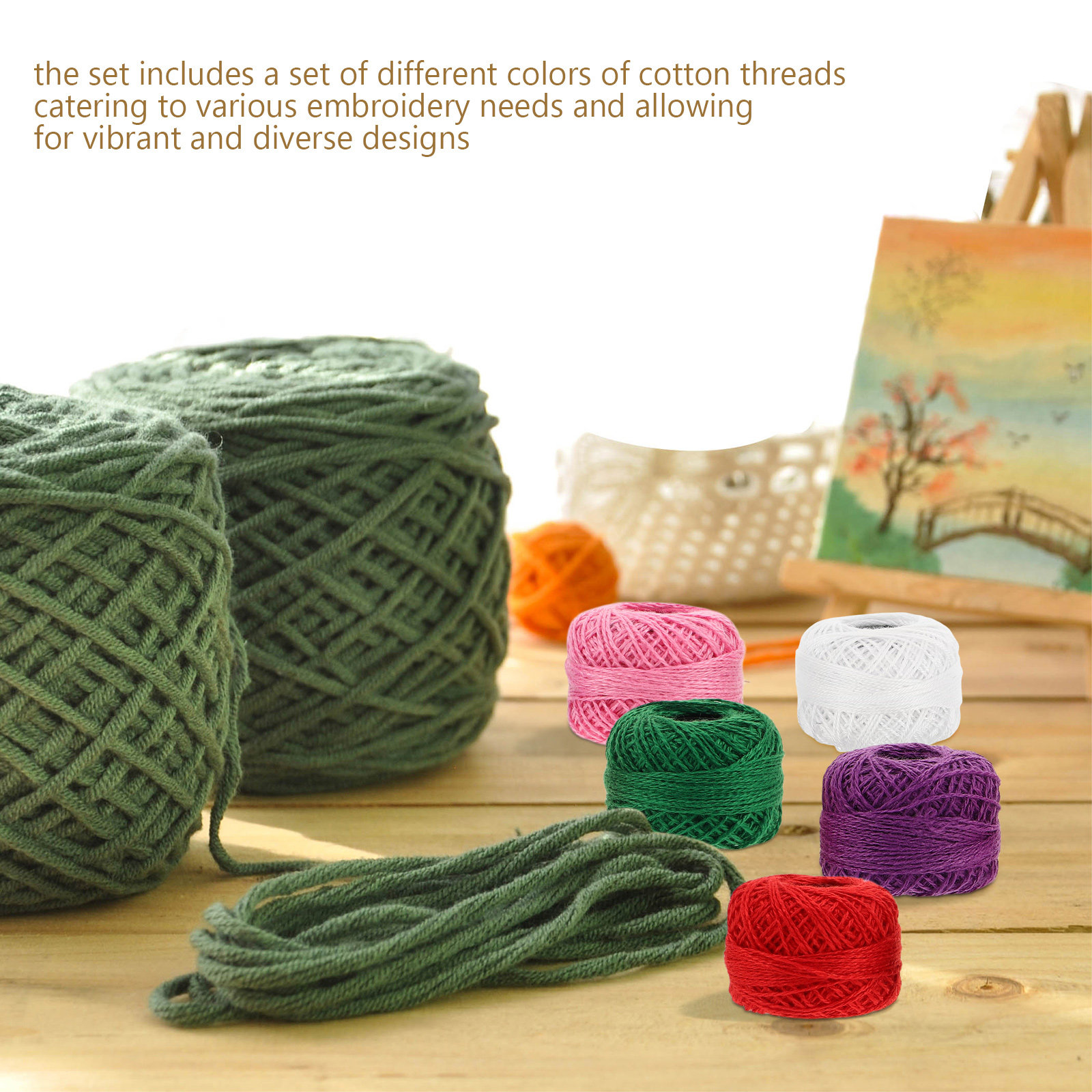 12Pcs Benang Bordir Katun Berw - Embroidery Kit ulasan dan harga