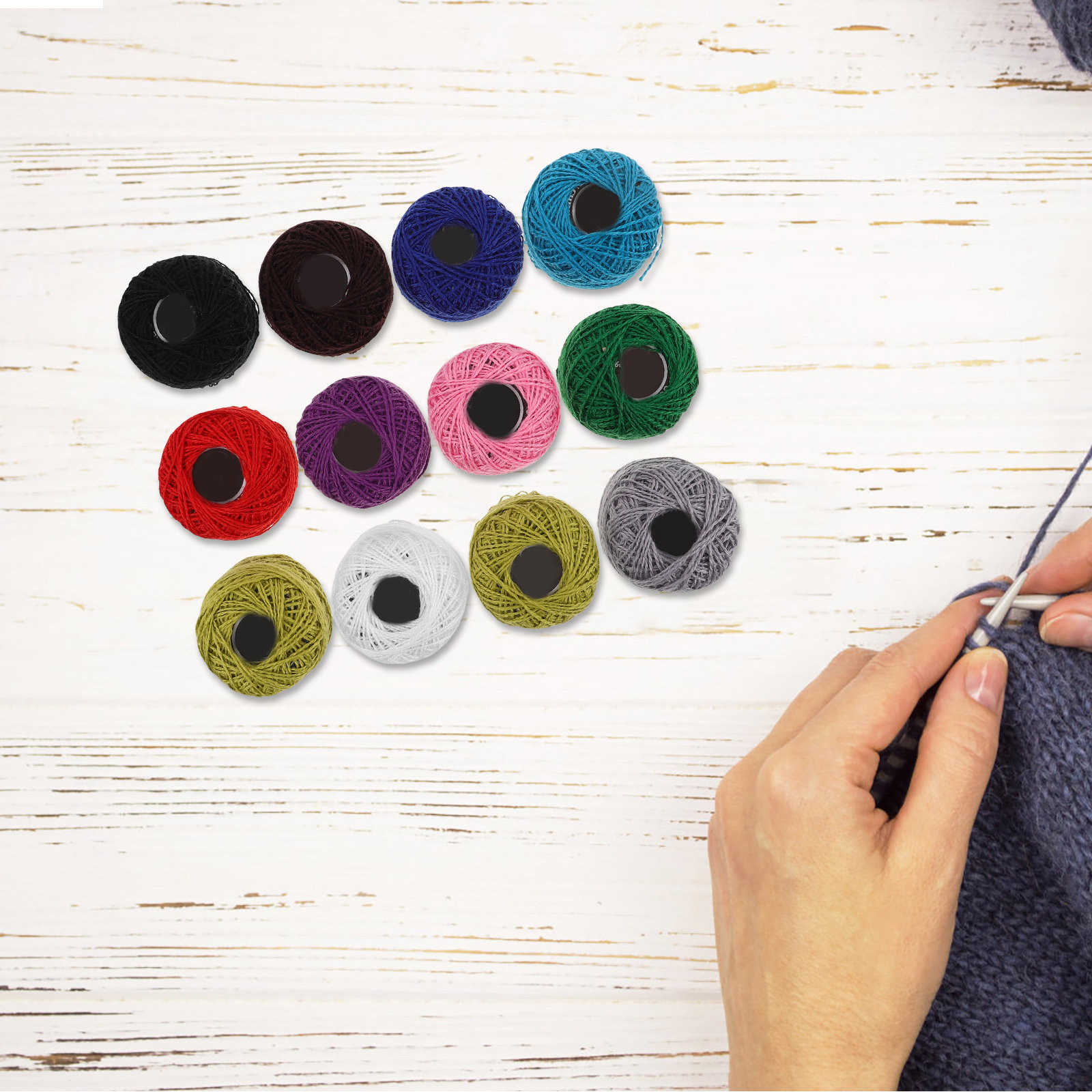12Pcs Benang Bordir Katun Berw - Embroidery Kit ulasan dan harga