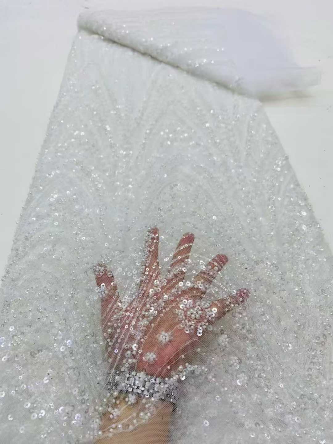 Kain Tulle Bordir Payet Berkua - Embroidery Net Dress ulasan dan harga