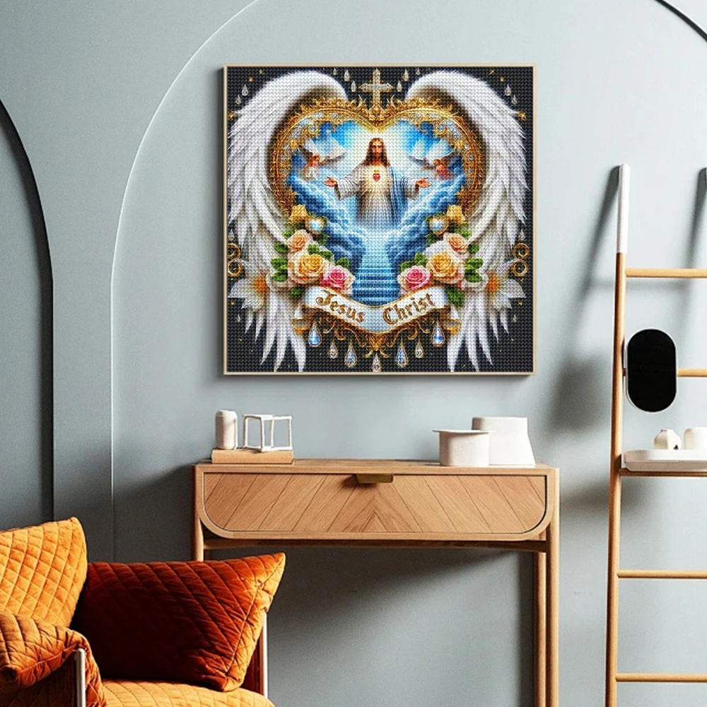 5D DIY lukisan berlian potret  - Embroidery Icon ulasan dan harga