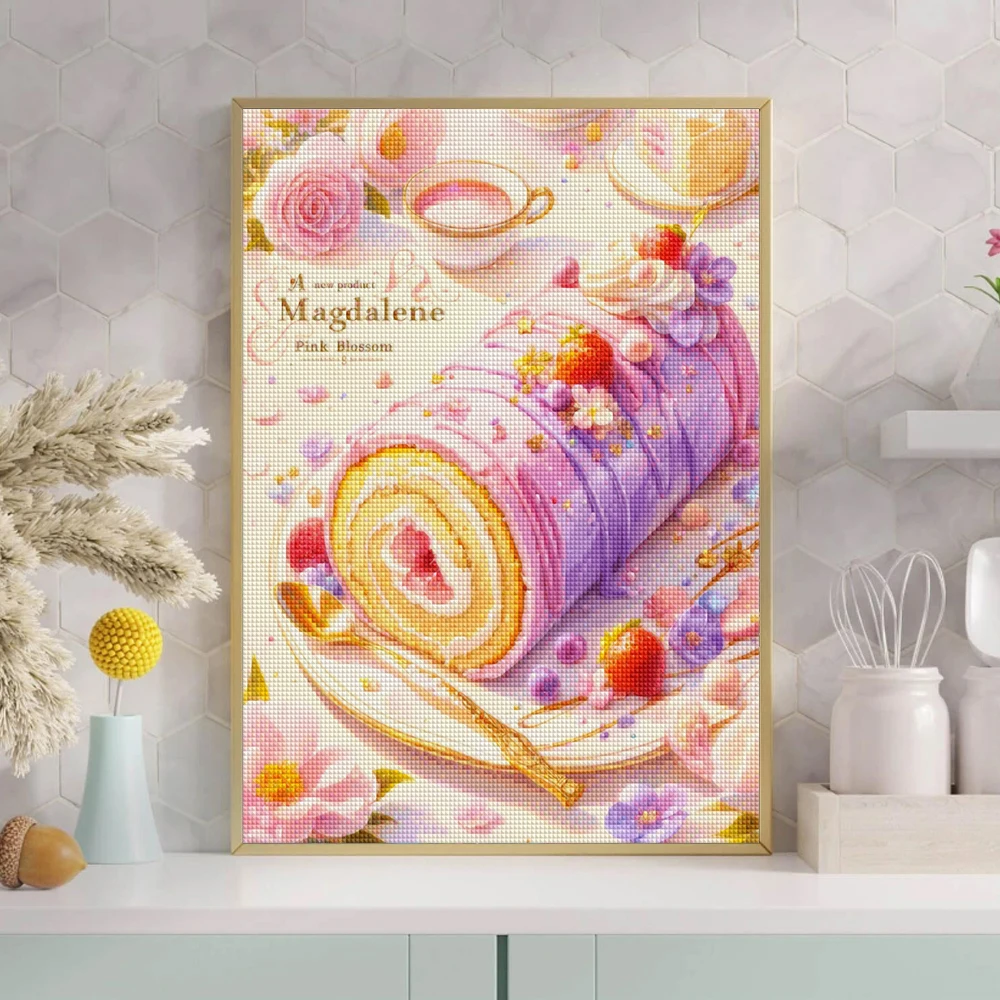 DIY pemandangan lukisan berlia - Embroidery Kitchen ulasan dan harga