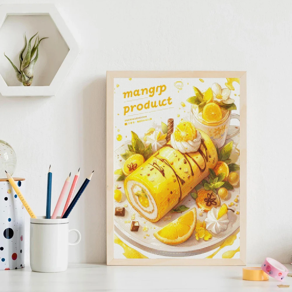 DIY pemandangan lukisan berlia - Embroidery Kitchen ulasan dan harga
