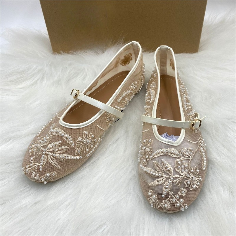 Sepatu Balet Wanita Model Mary - Embroidery Design Free ulasan dan harga