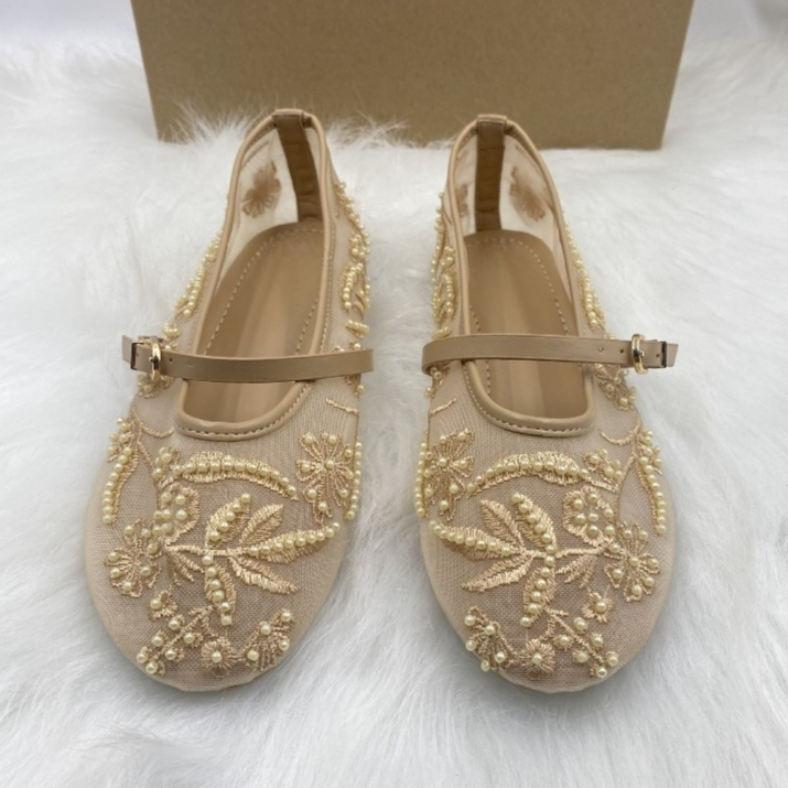 Sepatu Balet Wanita Model Mary - Embroidery Design Free ulasan dan harga