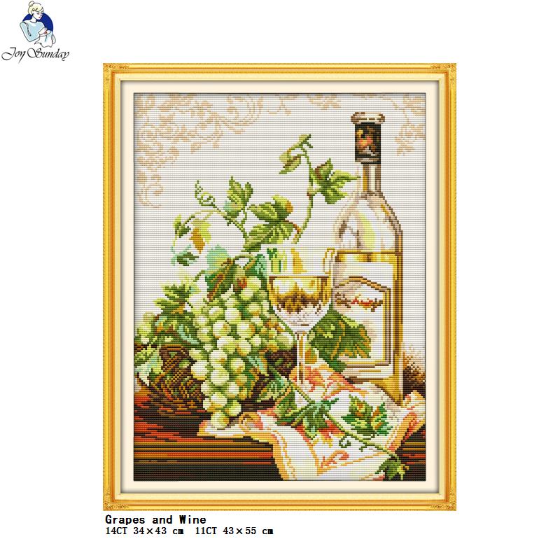 Koleksi Anggur dan Botol Dicet - Embroidery Kitchen ulasan dan harga