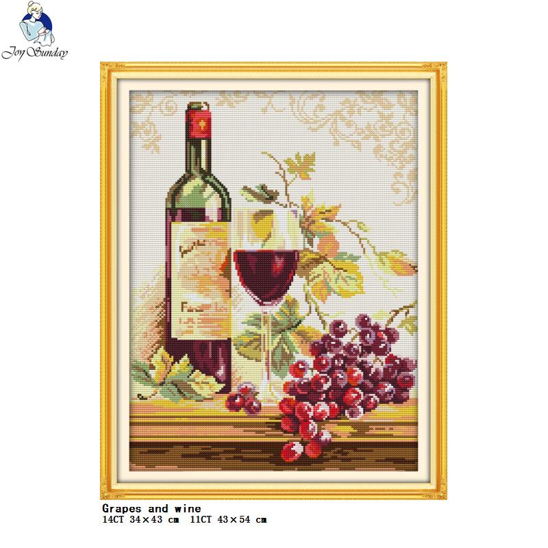 Koleksi Anggur dan Botol Dicet - Embroidery Kitchen ulasan dan harga