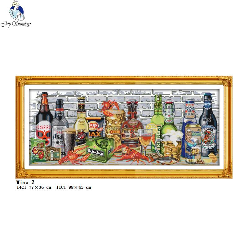 Koleksi Anggur dan Botol Dicet - Embroidery Kitchen ulasan dan harga