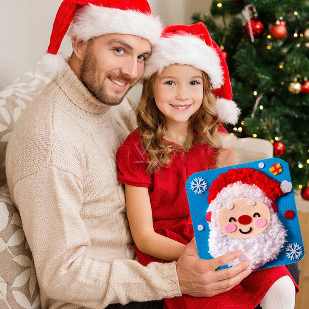 Kit Bordir Natal DIY 20cm Untu - Embroidery Xmas Stocking ulasan dan harga