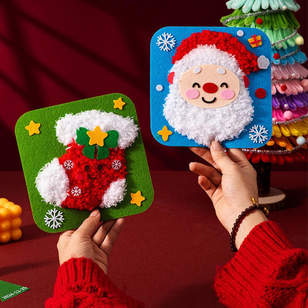 Kit Bordir Natal DIY 20cm Untu - Embroidery Xmas Stocking ulasan dan harga