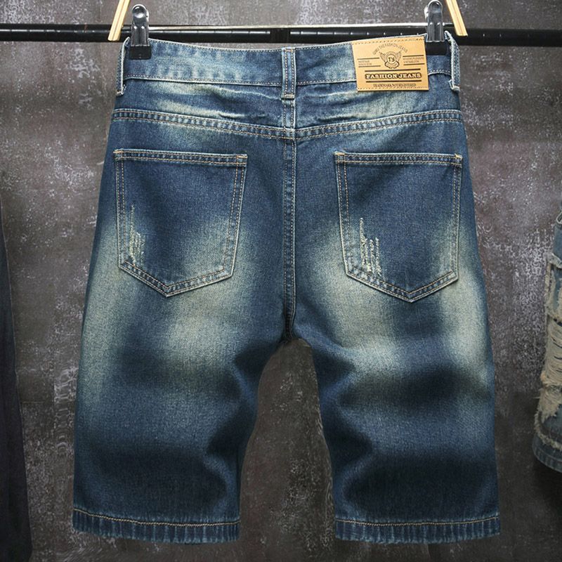 Celana pendek jeans pria berga - Embroidery On Jeans ulasan dan harga