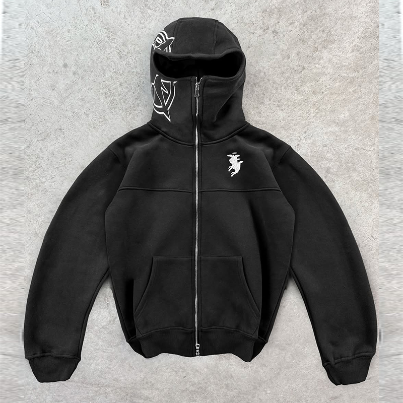 Hoodie bordir grafis Streetwea - Embroidery On Jeans ulasan dan harga
