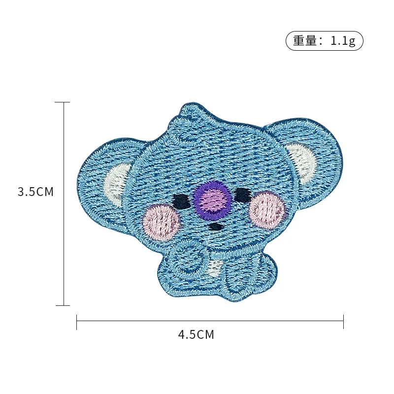 LINE FRIENDS BT21 Patch Bordir - Embroidery Patches ulasan dan harga