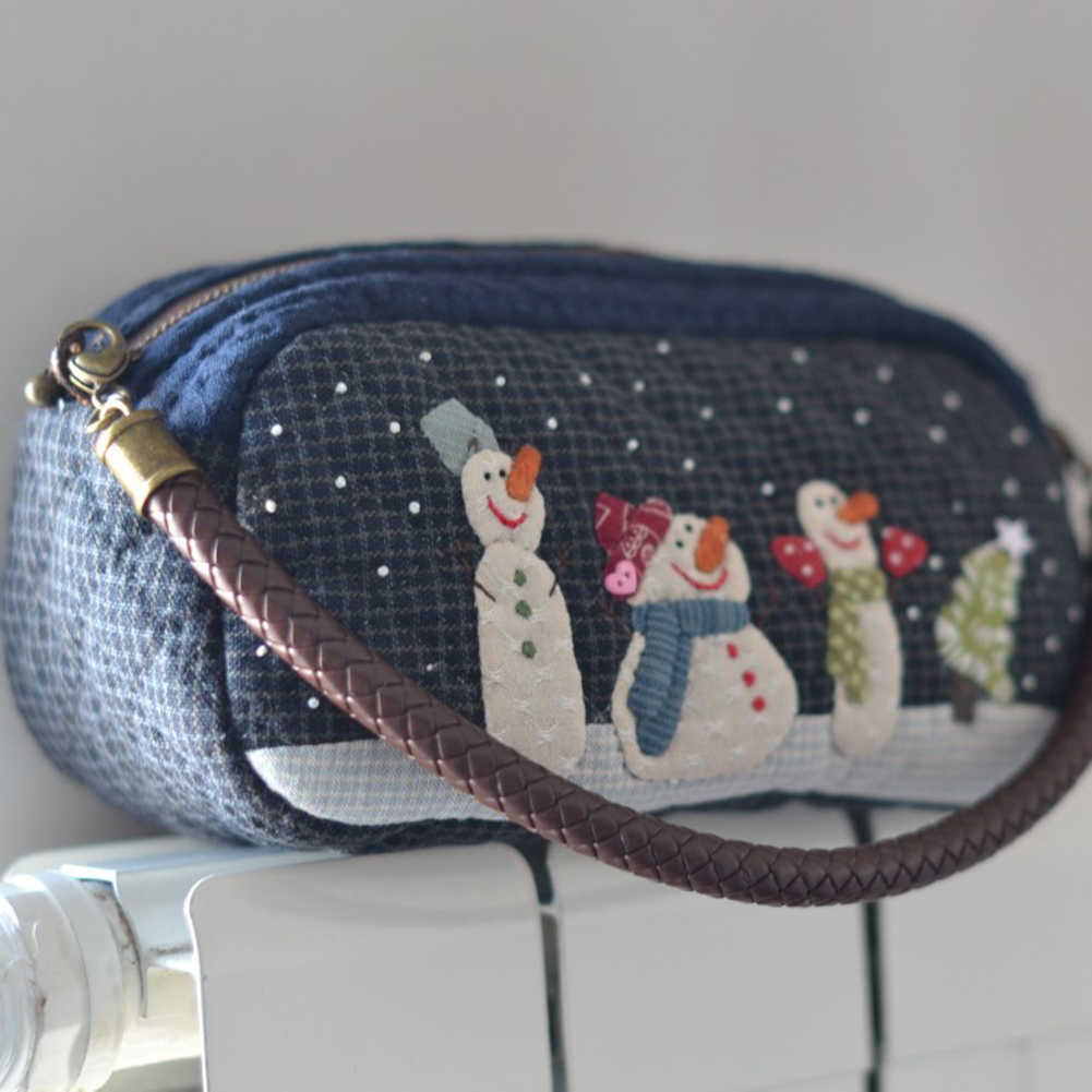 Tas bahu Salju DIY stensil per - Embroidery Xmas Stocking ulasan dan harga