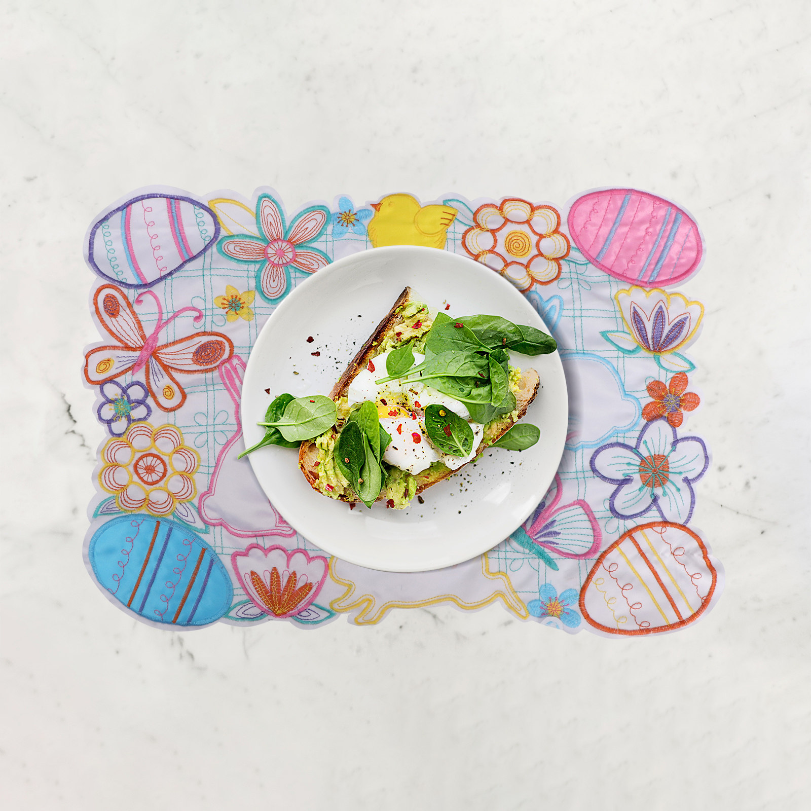 1 Buah Alas Meja Telur Paskah  - Embroidery Kitchen ulasan dan harga