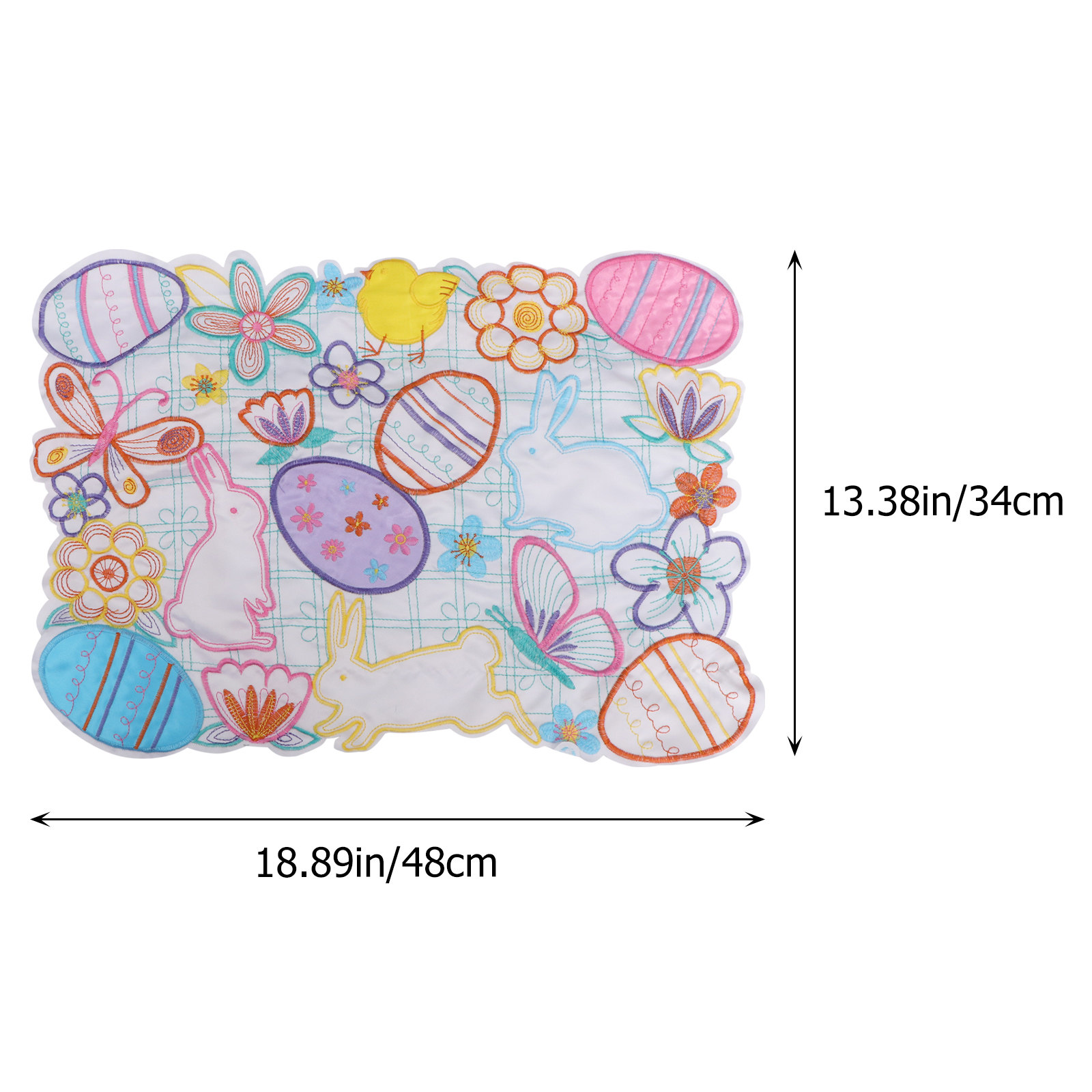 1 Buah Alas Meja Telur Paskah  - Embroidery Kitchen ulasan dan harga