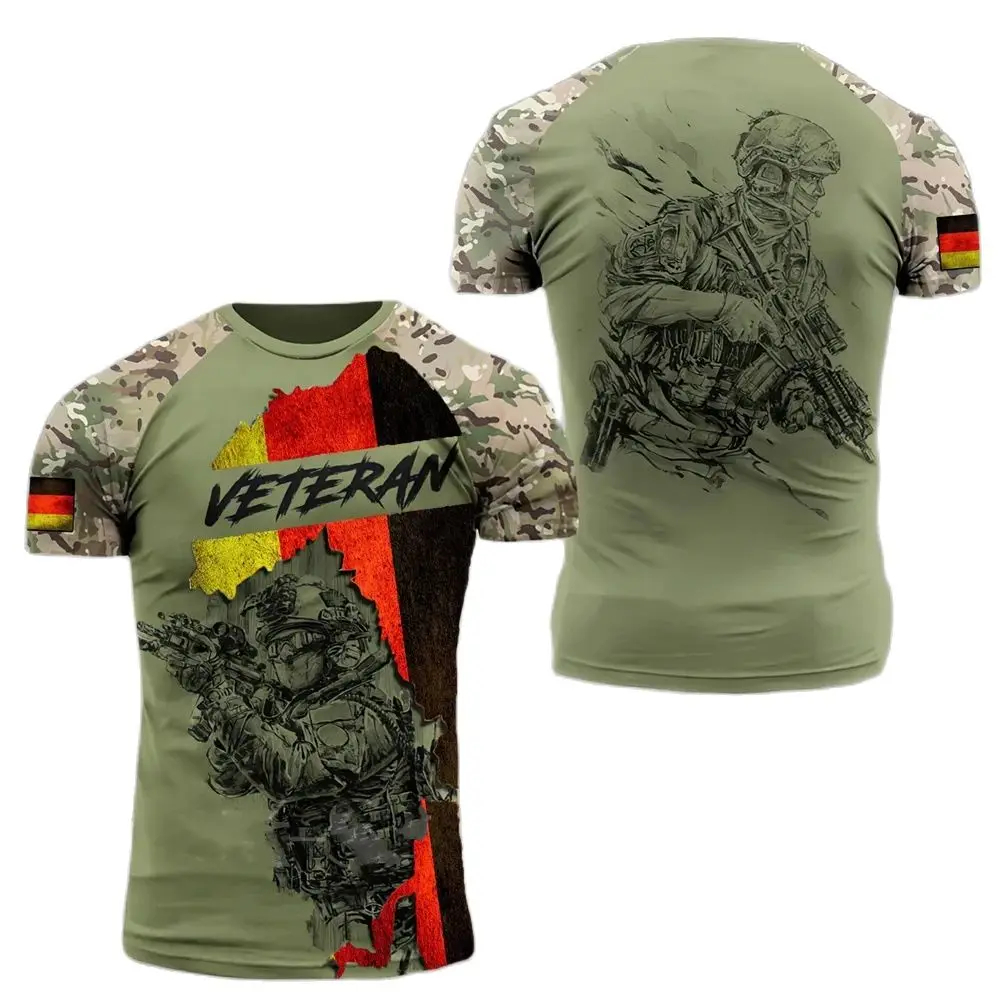 Kaus kamuflase militer Jerman  - Embroidery World ulasan dan harga