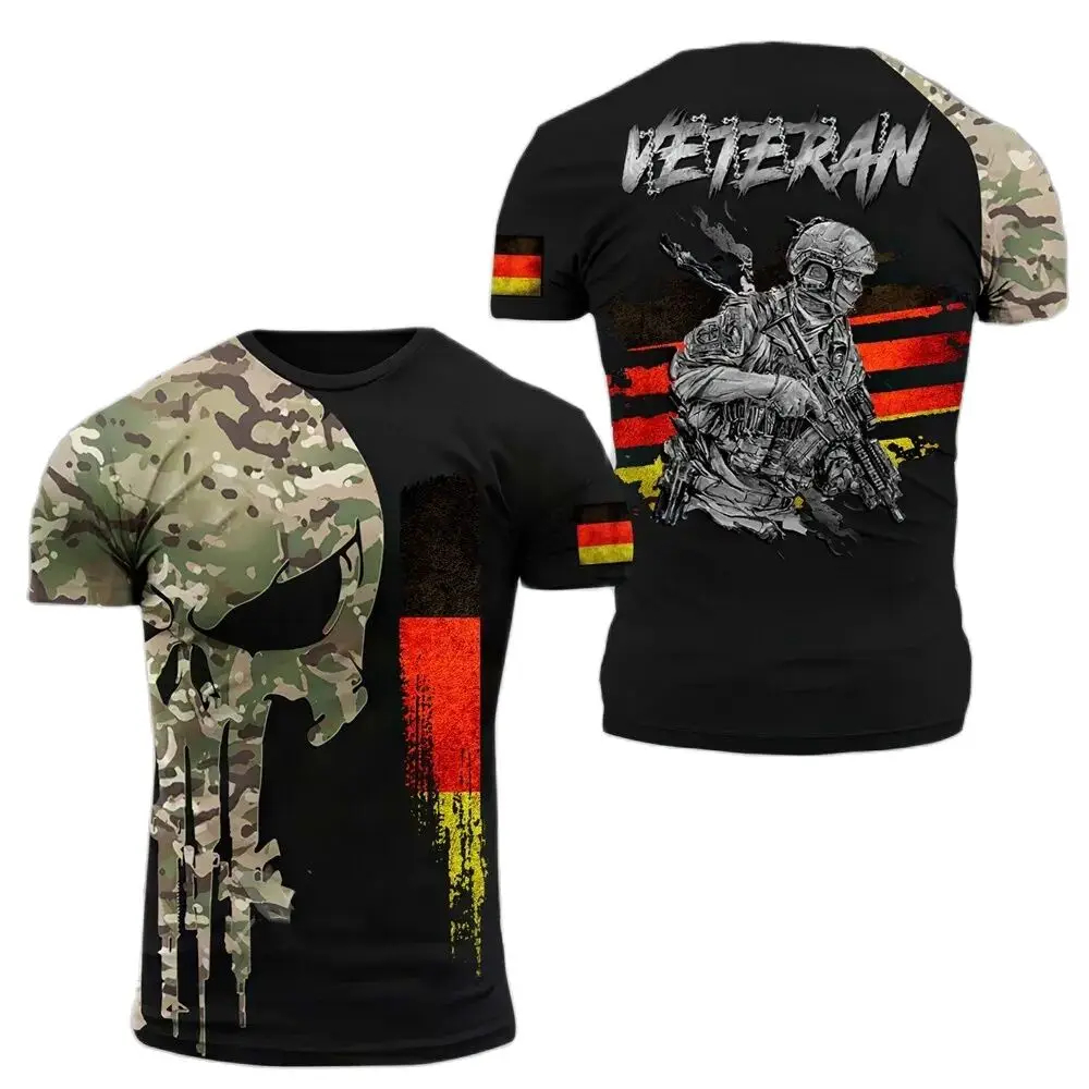 Kaus kamuflase militer Jerman  - Embroidery World ulasan dan harga