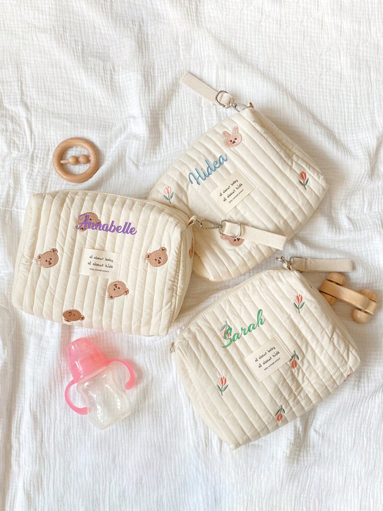 Tas Popok Bayi Bordir Nama Kus - Embroidery And Quilting ulasan dan harga